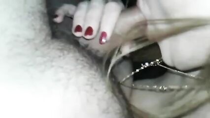 Домашнее порно: Жена сосет чужой член